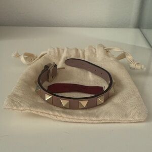 Valentino Rockstud Leather Bracelet